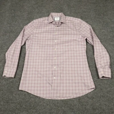 Рубашка мужская Charles Tyrwhitt размер 35 опрятная роскошная приталенная без железа на пуговицах - Изображение 1 из 4