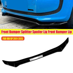 Schwarz Front Stoßstange Flaps Spoiler Splitter Frontschaufel für VW UP! 11-2015 - Bild 1 von 12