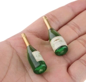 Doll House Accessories 1:12Th Miniature - 1 Bottle of Champagne - Picture 1 of 3