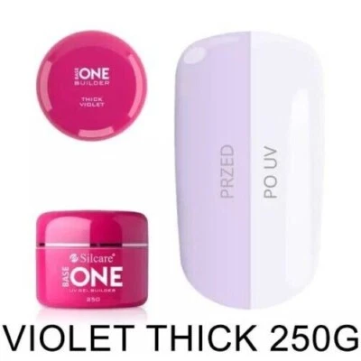 Silcare Gel UV  Unghie Costruttore Monofasico Builder Violet Thick 250gr Nails - Immagine 1 di 3