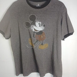 Mickey Mouse Large Herren Ring Tee grau Disney Parks Retro Grafik Print T-Shirt - Bild 1 von 11