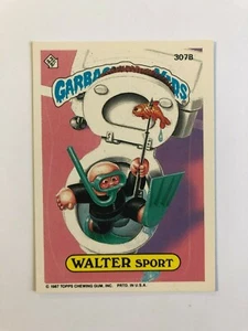 Topps 1987 Garbage Pail Kids Trading Card # 307B Walter Sport - Picture 1 of 2