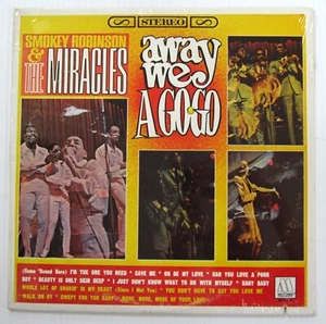 SMOKEY ROBINSON The Miracles Away We A Gogo LP SEALED 1980s Reissue CutOut Ac244 - Picture 1 of 4