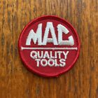 Vintage 80s USA patch Mac Quality Tools embroidered sew on badge