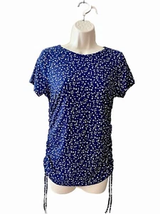 Wild Love Damenhemd Blumenmuster blau weiß Größe L - Bild 1 von 12