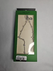 Kate Spade New York Phone Charm - Dazzle Chain Silver - Picture 1 of 5