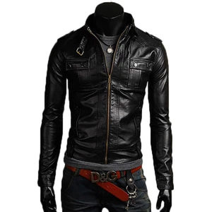 Giacca Giubbotto in di Vera PELLE Uomo Slim Fit Ns Produzione Sped. Gratis N11z - Foto 1 di 8