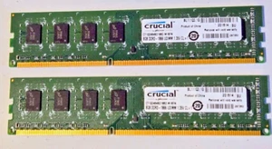 CRUCIAL 16GB(2X8GB) DDR3 1866MHZ 1.35V PC3L-14900 CT102464BD186D.M16FN - Picture 1 of 1
