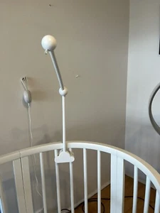 1 x Baby Crib Mobile Arm Wooden White - Picture 1 of 5