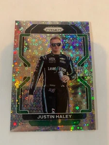 2022 Panini Prizm Racing #18 Justin Haley Disco Prizm 75/75 - Picture 1 of 2