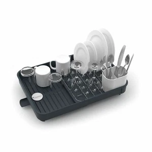 NEW JOSEPH JOSEPH EXTEND EXPANDABLE DISH RACK GREY Dishrack Extendable - Picture 1 of 9
