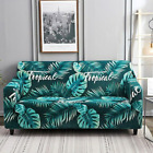 Tropical Leaves Sofa Cover Stretch Slipcover Living Room Protect 1/2/3/4 Seater