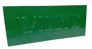 Willys Stamp Green Name Plate Fits For Willys Jeep - Picture 1 of 6