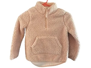 NWOT Carter’s Girls Pink Fleece Pullover Quarter Zip Fleece Size 6/6X. - Picture 1 of 3