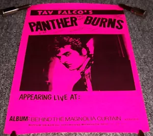 TAV FALCO'S PANTHER BURNS US TOUR BLANK POSTER "BEHIND MAGNOLIA CURTAIN" IN 1981 - Picture 1 of 1
