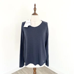 Macpac Womens Top Wanderer Long Sleeve T-shirt Pull Over size 8 New Blue - Picture 1 of 5
