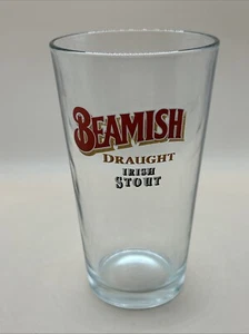 BEAMISH DRAUGHT IRLANDÉS STOUT cerveza pinta vidrio bar mancave pub - Imagen 1 de 6