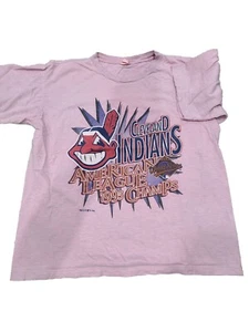 Vintage Cleveland Indians 1995 American Leagie Champs Tshirt XL  - Picture 1 of 4