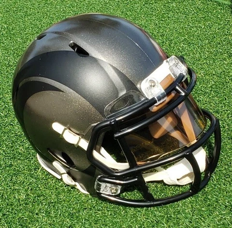 LOS ANGELES RAMS  "GOING DARK" CONCEPT FOOTBALL MINI HELMET +VISOR Cover
