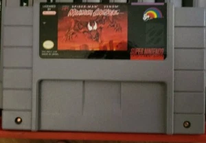 Spider-Man and Venom Maximum Carnage (Super Nintendo SNES, 1994) Authentic Cart - Picture 1 of 1