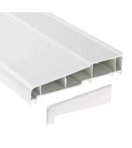 UPVC External Window Sills-Cills 150mm, White Liniar Profile including end caps - Picture 1 of 1
