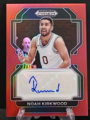 2022 Panini Prizm Draft Picks #DP-NKI Noah Kirkwood Auto Red Prizm/199   - Image 1 of 3