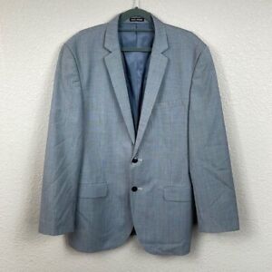 Park Avenue Slim Fit Wool Suit Jacket Blazer Micro Checked Houndstooth Gray