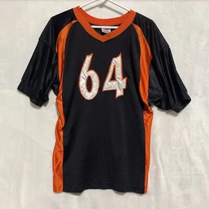 VTG Rare 80s ALL Sports Jersey America Youth Athletic #64 Black Orange Size XL - Picture 1 of 6