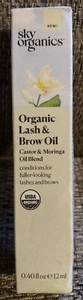Sky Organics - Organic Lash & Brow Oil & Applicator - Eyelash Serum - Castor Oil - Picture 1 of 1