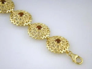 JDL GARNET TENNIS BRACELET - Picture 1 of 1