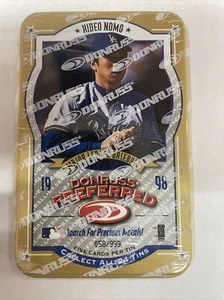 #/999 Hideo NOMO sealed 1998 Donruss Preferred Gold Tin Pack - Picture 1 of 4