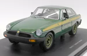 Universal Hobbies 1/18 Scale Diecast - 4458 MG MGB GT Jubilee Edition Green/Gold - Picture 1 of 8