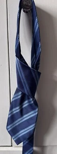 SIGUIENTE Corbata Clásica Para Hombre a Rayas Azul Marino Inteligente Formal Oficina - Imagen 1 de 4