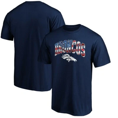Men's Fanatics Branded Navy Denver Broncos Banner Wave T-ShirtSize M - Image 1 of 4