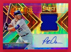 2020 Select Pete Alonso 07/49 X-Factor Material Signatures Tri-Color Prizm #18  - Picture 1 of 2