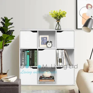 Dotcom White Cube Storage Unit Bookcase Book Shelf Rack Case Display Cabinet - Picture 1 of 7