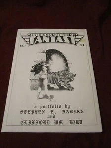 Portafolio Forbidden Worlds of Fantasy 1976 FIRMADO Clifford Bird Stephen Fabian - Imagen 1 de 5