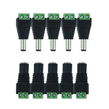 5 Pcs 12 DC Power Plug Adapter Cable Jack Supply