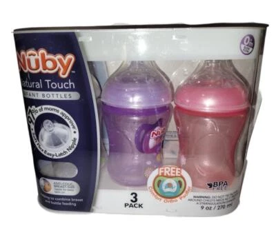 Pack de 3 biberones nubby Natural Touch Foto 1 de 2