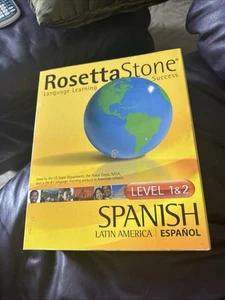 Rosetta Stone Spanish Espanol Level 1 & 2 Set - Afbeelding 1 van 10