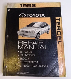 1992 Toyota Tercel Repair Manual OEM Factory Service Book Workshop FSM Shop - Picture 1 of 15