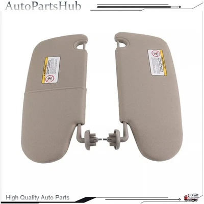 Car Sun Visor Set For 2002-2009 Dodge Ram 1500 2500 3500 Pair Beige Left + Right - Изображение 1 из 4