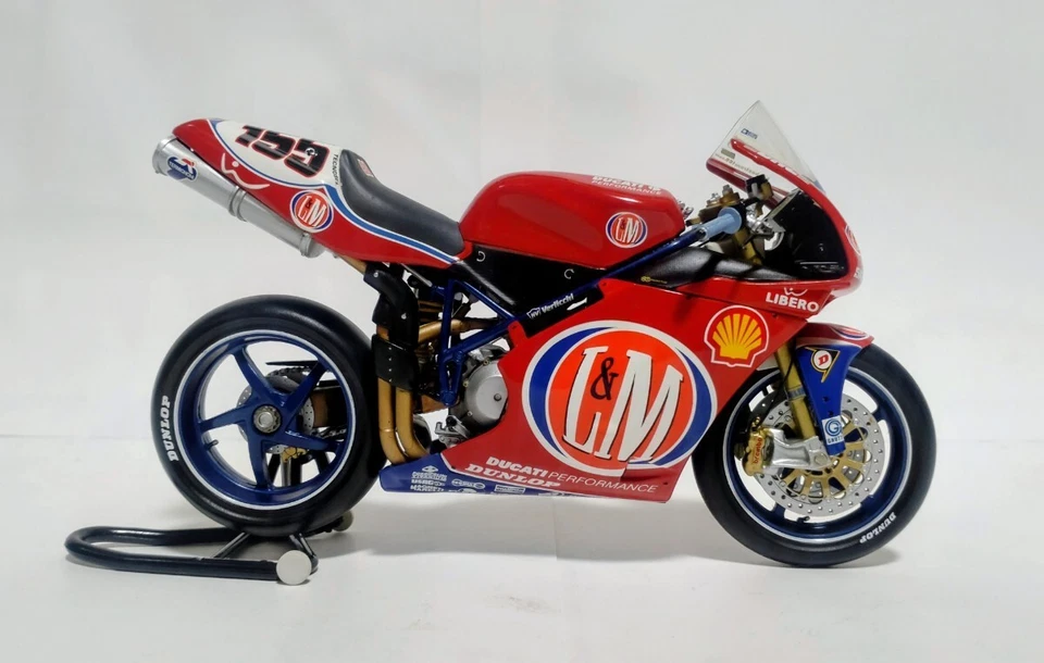 Motocicleta diecast Pma Minichamps 1/12 2002 Team Lm Ducati 998 R Ben Bostrom Foto 1 de 4