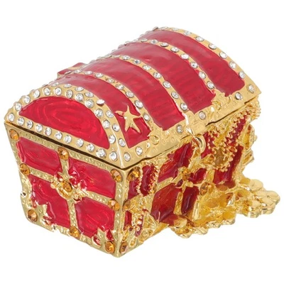  Schmuckbox Reise Schmuckschatullen Schmucktruhe Metallschmuckhalter - Bild 1 von 4