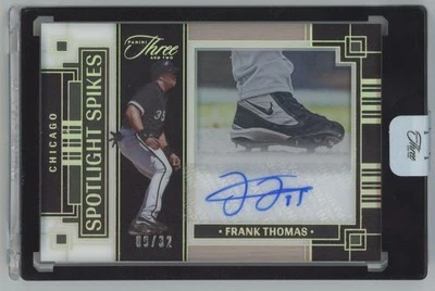 2024 Panini spotlight spikes Frank thomas Auto 09/32 Chicago Cubs #SS-FT - Image 1 of 2