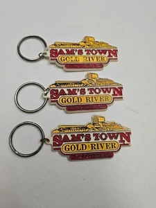 Sam's Town Gold River Hotel & Gambling Hall, llavero vintage, Laughlin, Nevada 3 - Imagen 1 de 2