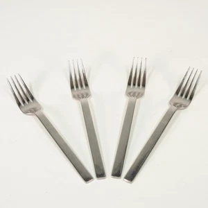 Splendide Stainless Anglique Glossy 18/10 4 Salad Forks Flatware Cutlery 7" - Picture 1 of 6