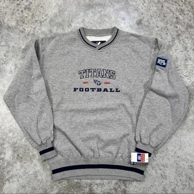 Tennessee Titans Sweatshirt Mens Medium Gray NFL Football Pullover Crewneck 90s - Image 1 of 4
