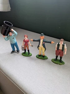 ELC Vintage people figures Farmer, Scarecrow, Dustman and Lady Farmer - Picture 1 of 8