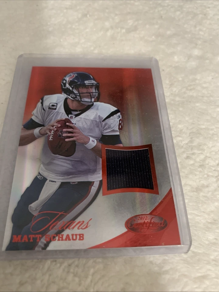 2017 Panini Certified Matt Schaub  #36 Mirror Red Jersey Relic #57/80 Texans - Image 1 of 3